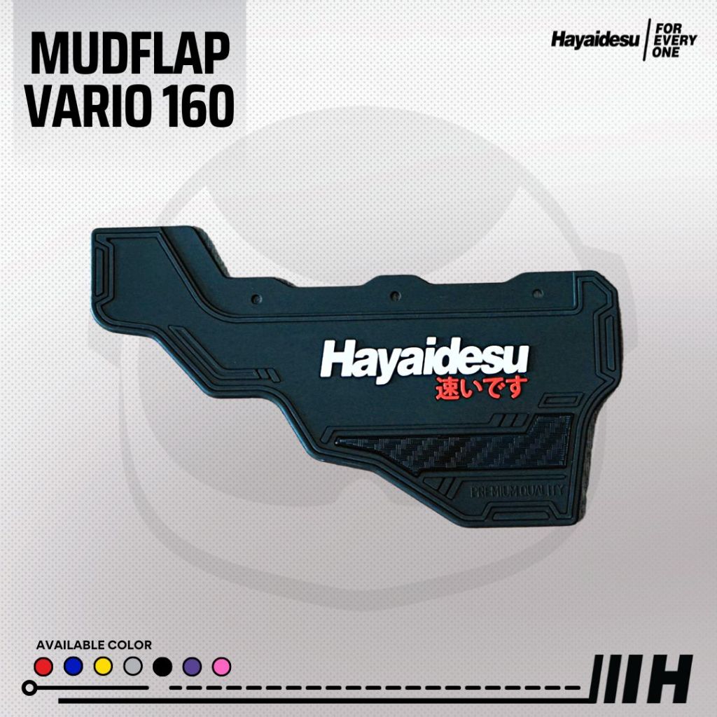Hayaidesu Mud Flap VARIO 160 Penahan Lumpur - Premium