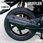 Hayaidesu XRIDE 115 Body Protector Muffler Knalpot Cover