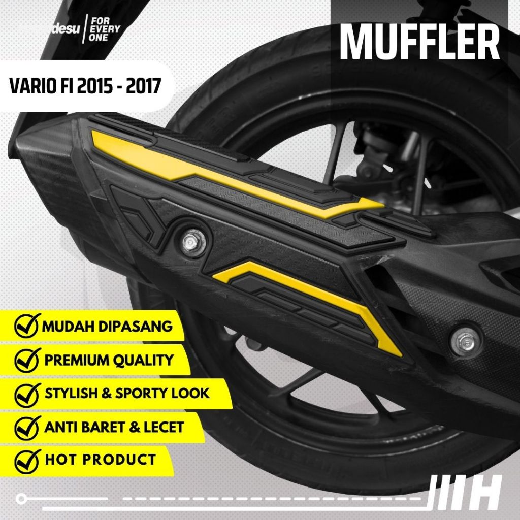 Hayaidesu Vario FI / Click 2015-2017 Body Protector Muffler Knalpot Cover