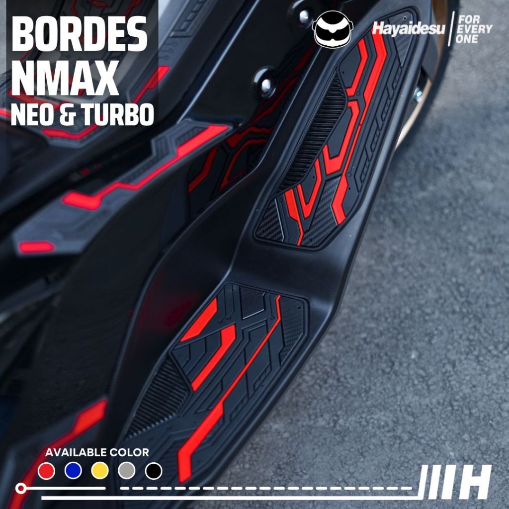 Hayaidesu Floor Step Boardrest Karpet Motor NMAX NEO & TURBO Bordes -  Premium Quality