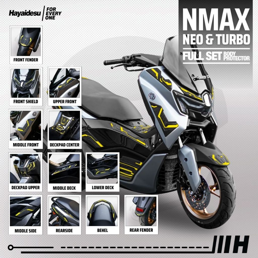 Hayaidesu Yamaha NMAX NEO & TURBO Full Sett Body Protector Cover