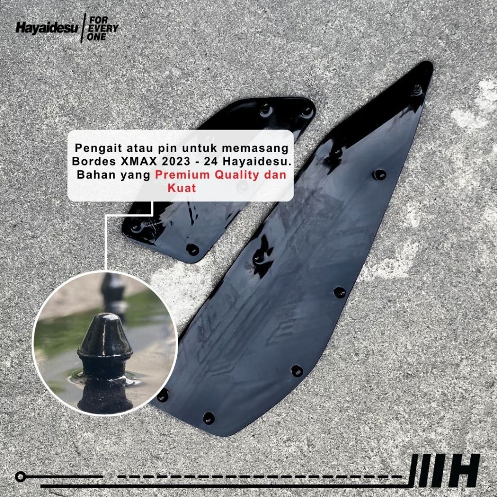 Hayaidesu Floor Step Boardrest Karpet Motor XMAX 2023-2024 Bordes -  Premium Quality
