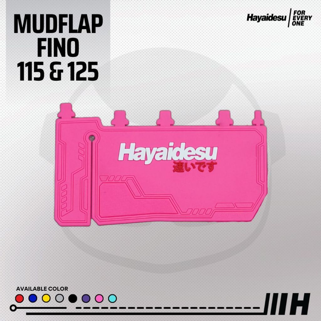 Hayaidesu Mud Flap FINO FI 115 & 125 Aksesoris Variasi Penahan Lumpur