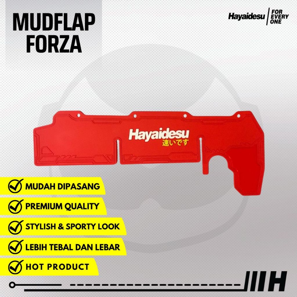 Hayaidesu Mud Flap Penahan Lumpur FORZA - Premium Quality