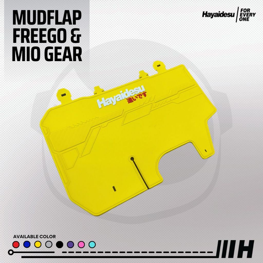 Hayaidesu MudFlap FREEGO / Mio GEAR Penahan Lumpur FREEGO / Mio GEAR Aksesoris Variasi
