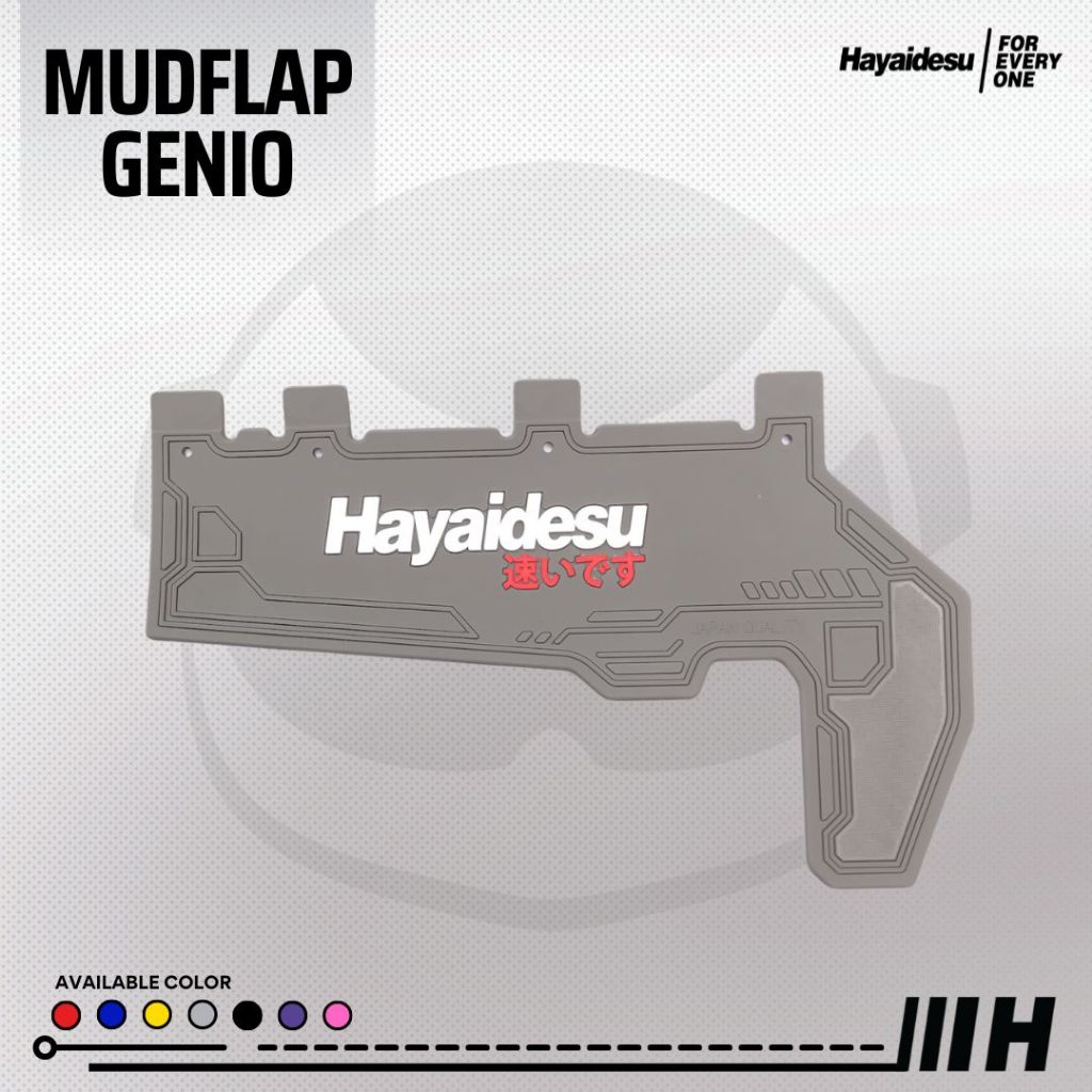 Hayaidesu GENIO Premium Mud Flap Penahan Lumpur Aksesoris Kepet Variasi