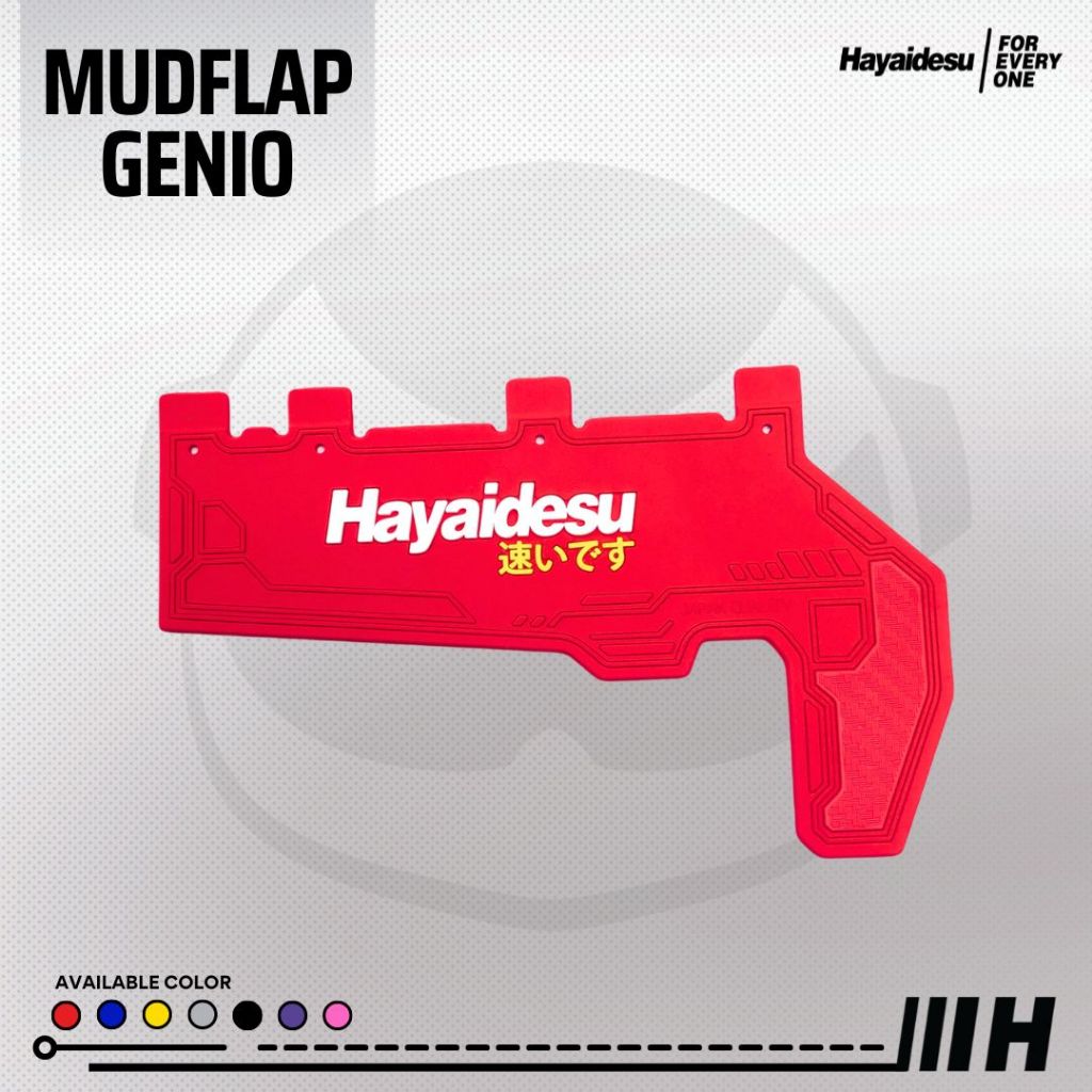Hayaidesu GENIO Premium Mud Flap Penahan Lumpur Aksesoris Kepet Variasi