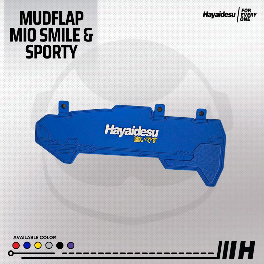 Hayaidesu Mudflap MIO SMILE/Sporty Penahan Lumpur