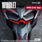 Hayaidesu Winglet Bawah Aerox ALPHA (Turbo/Standard/Cybercity) - Steel Material High Quality