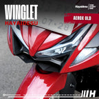 Hayaidesu Winglet Bawah Aerox OLD (2016-2020) - Steel Material Sporty Look High Quality