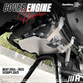 Hayaidesu ENGINE COVER Pelindung Bawah Mesin Motor Honda BEAT (2024 - 2025), SCOOPY 2025