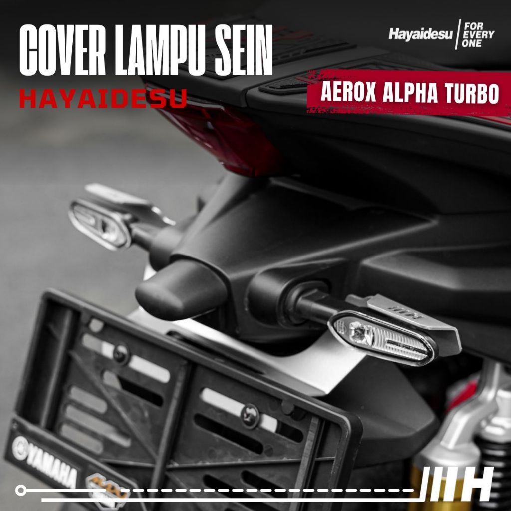 Hayaidesu Cover Pelindung Lampu Sein Belakang AEROX ALPHA Turbo/Standard/Cybercity