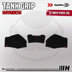 Hayaidesu Tank Pad & Tank Grip CF MOTO PAPIO 125 - Piranha Skin Motive