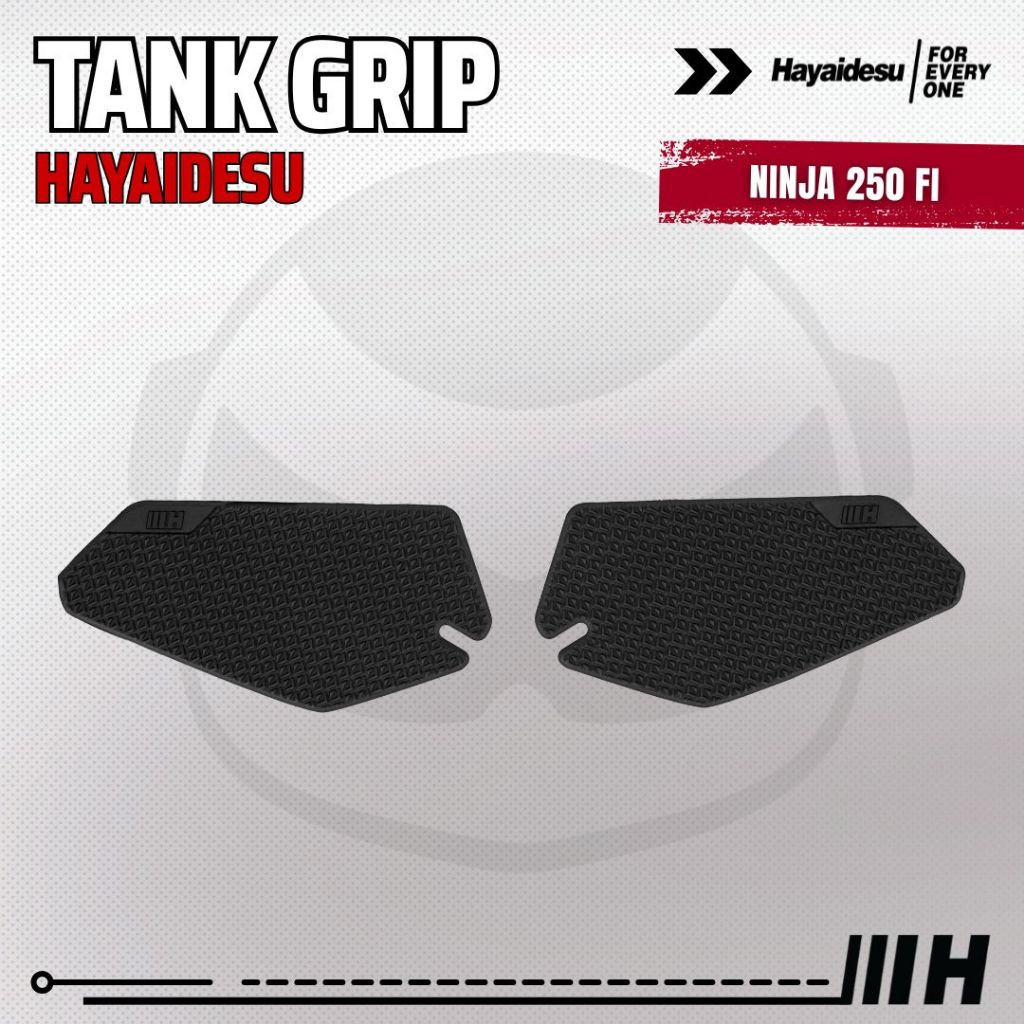 Hayaidesu Tank Grip Kawasaki NINJA 250FI - Piranha Skin Motive