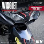 Hayaidesu Winglet Bawah New Aerox Connected (2021-2024) - Steel Material High Quality