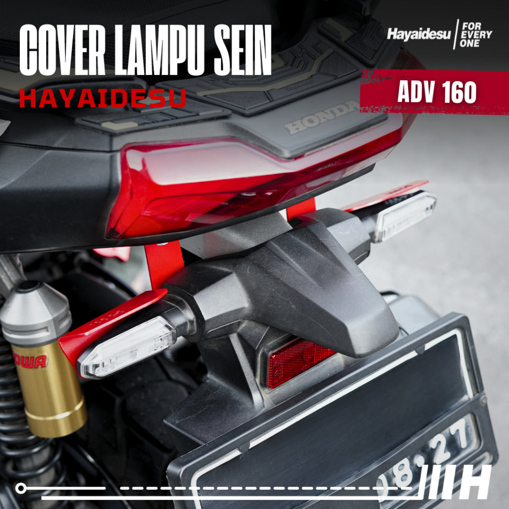 Hayaidesu Cover Pelindung Lampu Sein Belakang Honda ADV 160 (2022-2026) CBS/ABS/ROADSYNC