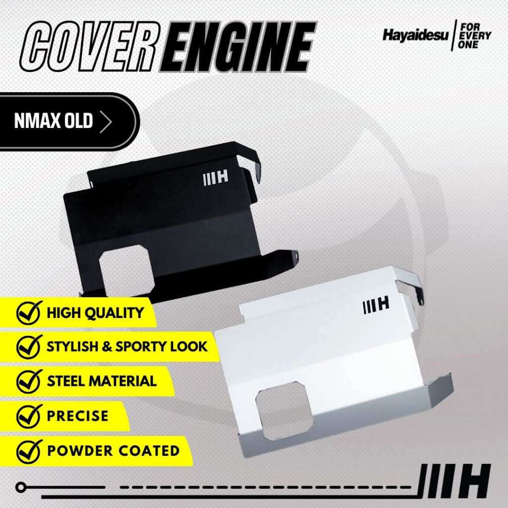 Hayaidesu ENGINE COVER Pelindung Bawah Mesin Motor Yamaha NMAX OLD (2015 - 2019)