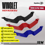 Hayaidesu Winglet Bawah Aerox ALPHA (Turbo/Standard/Cybercity) - Steel Material High Quality