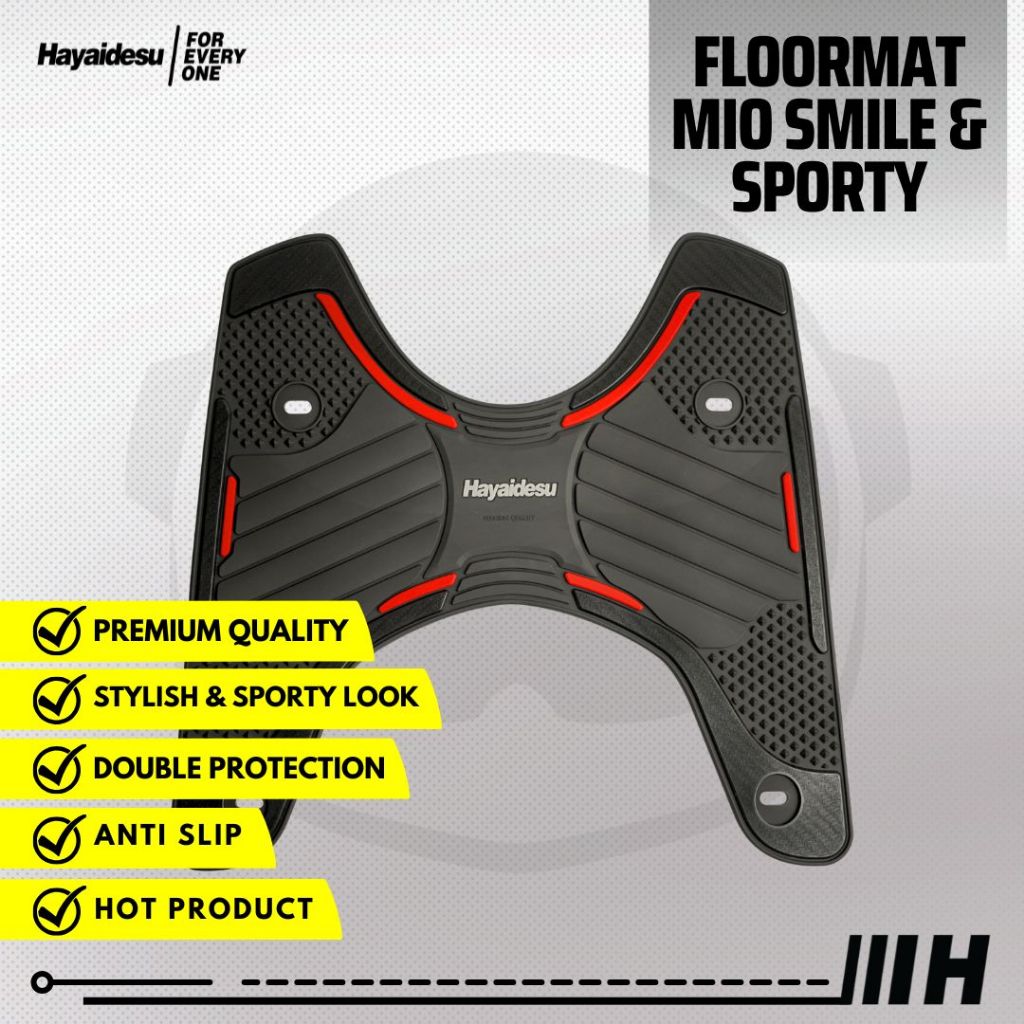 Hayaidesu Floor Mat MIO SMILE & SPORTY Karpet Motor - Premium Quality
