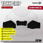 Hayaidesu Tank Pad & Tank Grip CF MOTO PAPIO 125 - Piranha Skin Motive