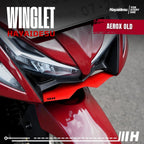 Hayaidesu Winglet Bawah Aerox OLD (2016-2020) - Steel Material Sporty Look High Quality