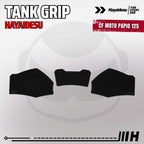 Hayaidesu Tank Pad & Tank Grip CF MOTO PAPIO 125 - Piranha Skin Motive