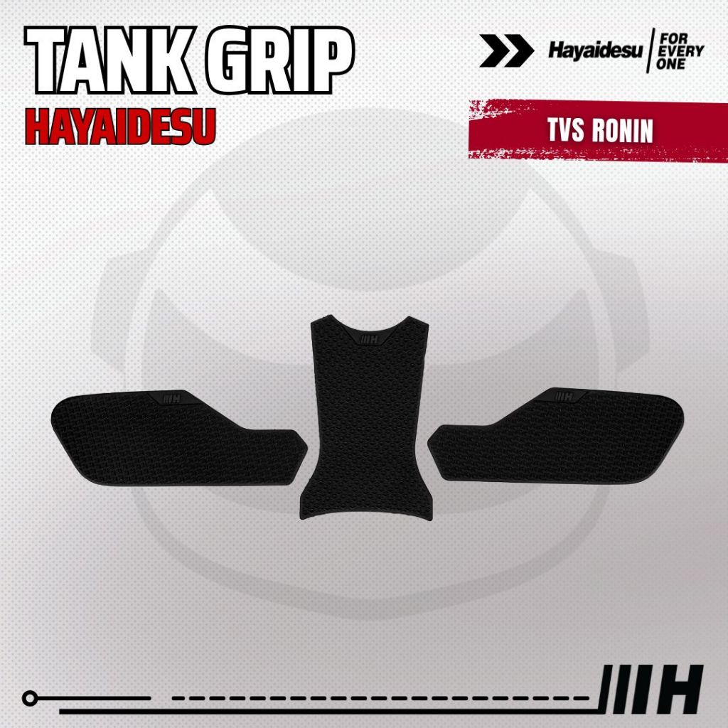 Hayaidesu Tank Pad & Tank Grip TVS RONIN - Piranha Skin Motive