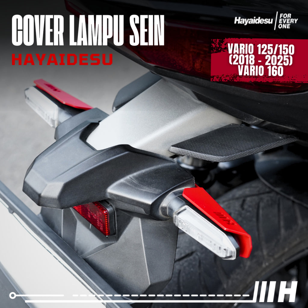 Hayaidesu Cover Pelindung Lampu Sein Belakang VARIO 125/150 (2018-2025) VARIO 160