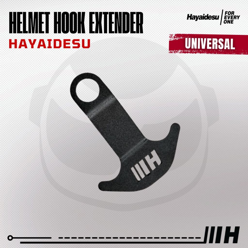 Hayaidesu Helmet Hook Extender Gantungan Pengait Helm Jok Motor Universal