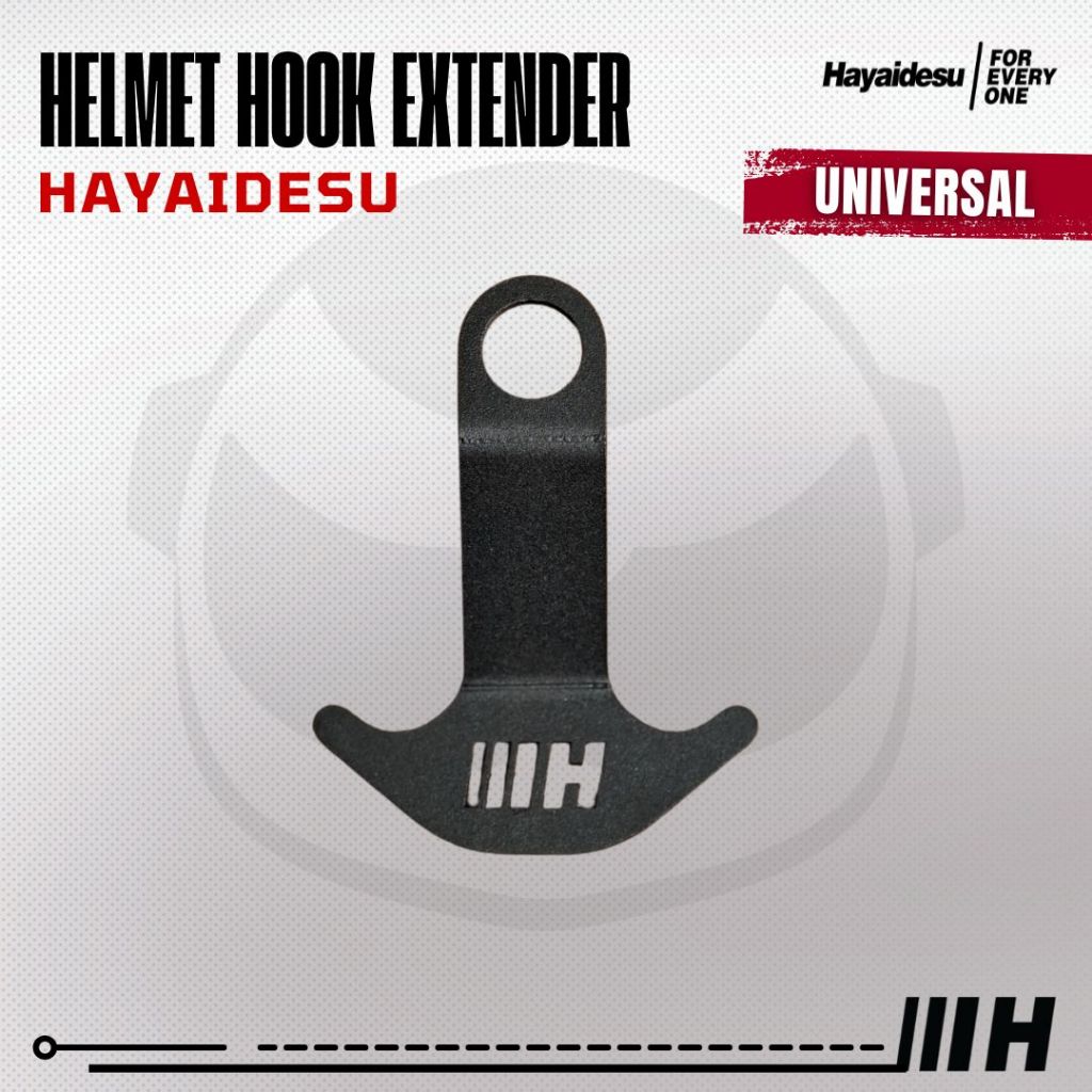 Hayaidesu Helmet Hook Extender Gantungan Pengait Helm Jok Motor Universal