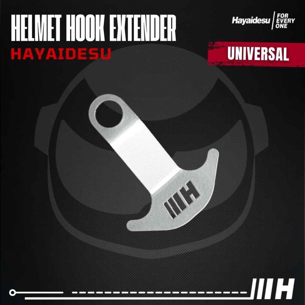 Hayaidesu Helmet Hook Extender Gantungan Pengait Helm Jok Motor Universal