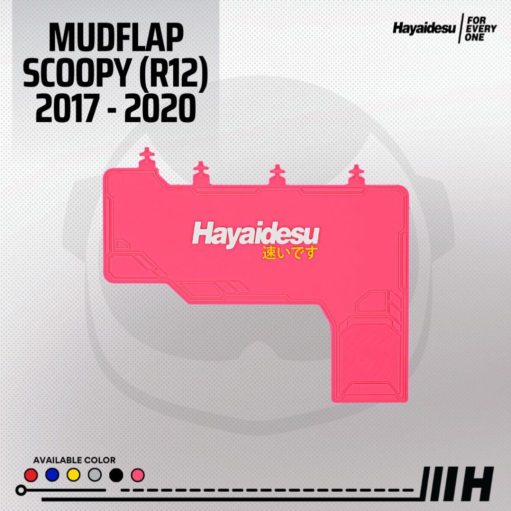 Hayaidesu MudFlap Scoopy Ring 12 (2017-2020)  Penahan Lumpur