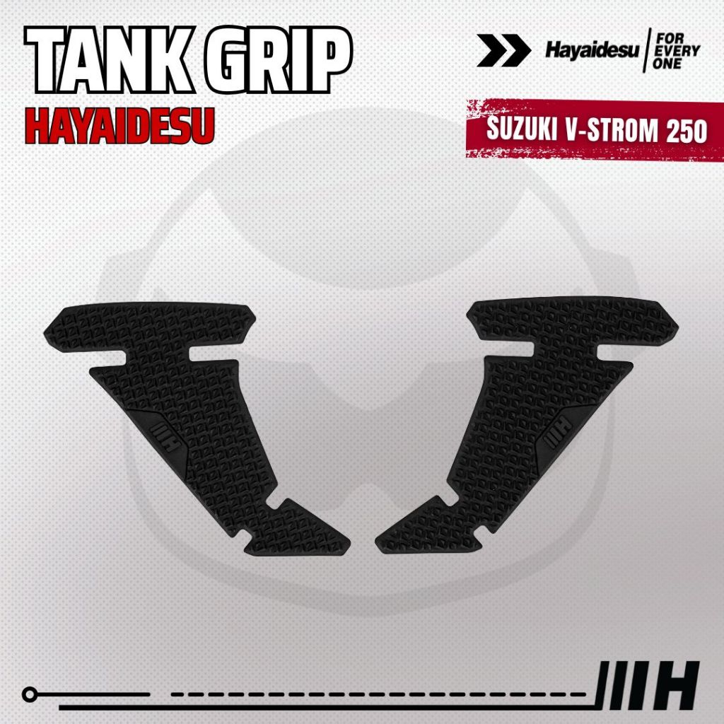 Hayaidesu Tank Grip Suzuki V STROM 250 - Piranha Skin Motive