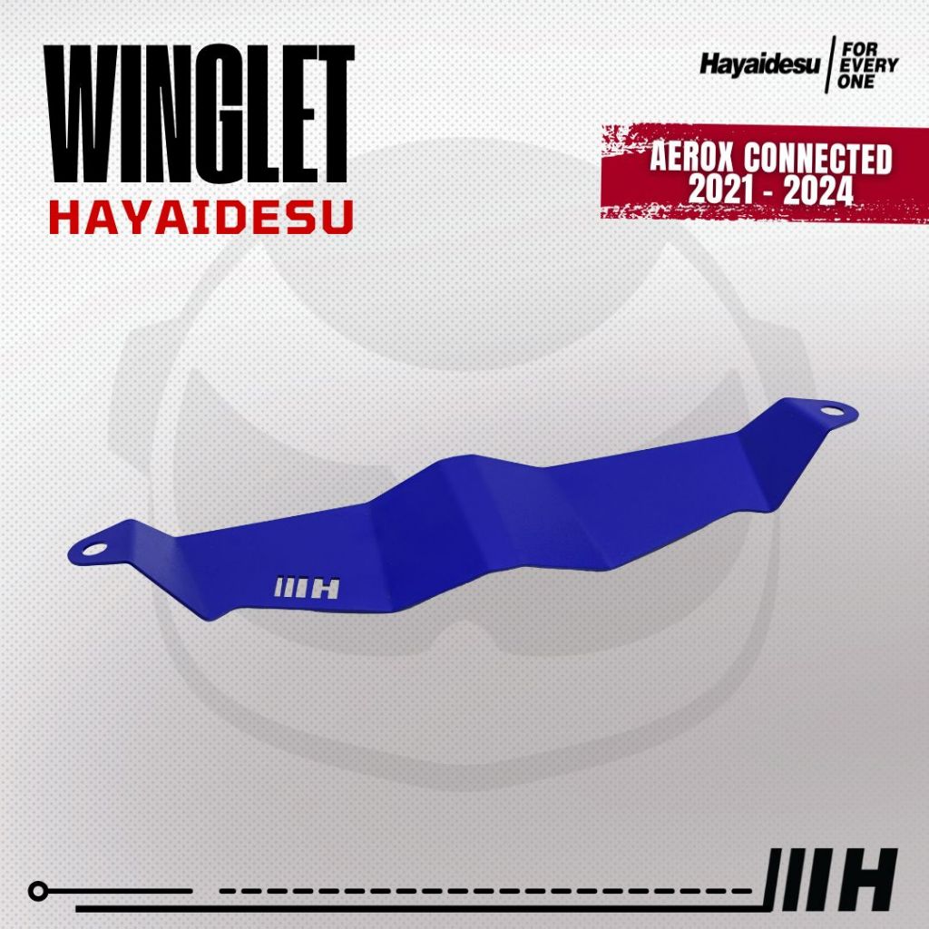 Hayaidesu Winglet Bawah New Aerox Connected (2021-2024) - Steel Material High Quality