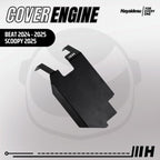Hayaidesu ENGINE COVER Pelindung Bawah Mesin Motor Honda BEAT (2024 - 2025), SCOOPY 2025