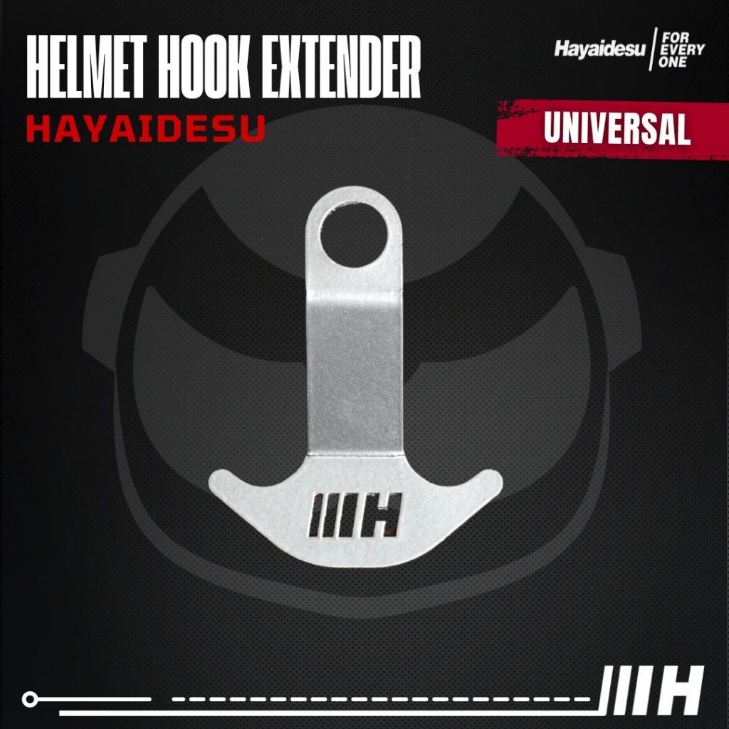 Hayaidesu Helmet Hook Extender Gantungan Pengait Helm Jok Motor Universal
