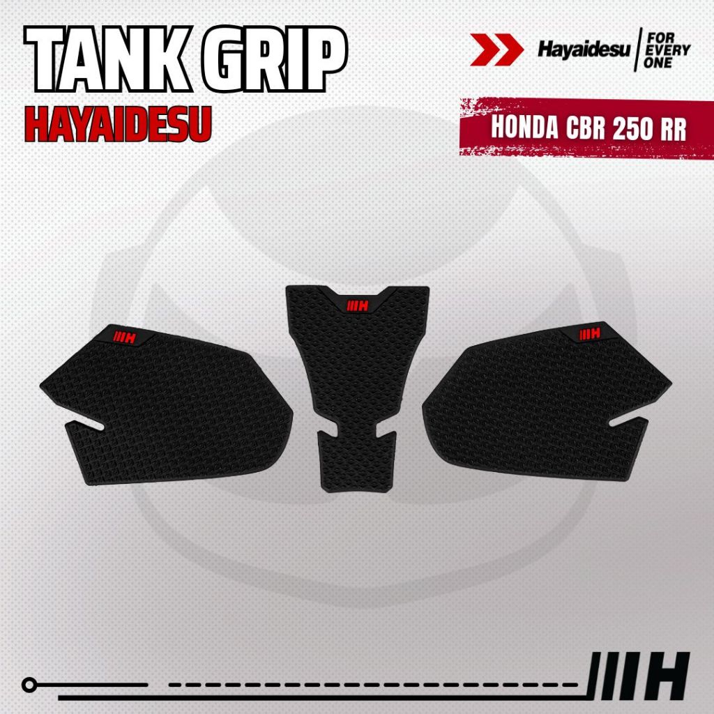 Hayaidesu Tank Pad & Tank Grip Honda CBR 250RR - Piranha Skin Motive