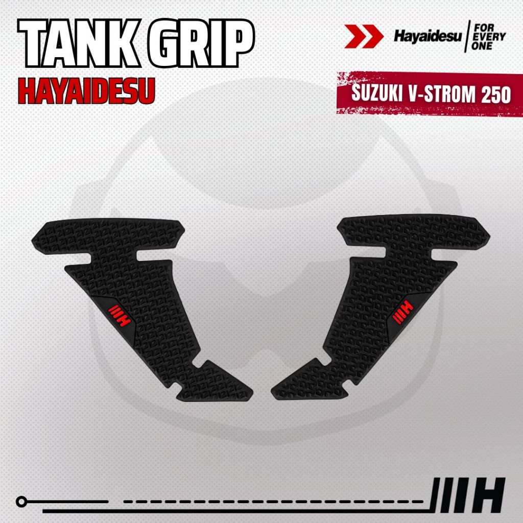 Hayaidesu Tank Grip Suzuki V STROM 250 - Piranha Skin Motive