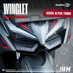 Hayaidesu Winglet Bawah Aerox ALPHA (Turbo/Standard/Cybercity) - Steel Material High Quality