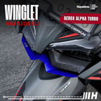 Hayaidesu Winglet Bawah Aerox ALPHA (Turbo/Standard/Cybercity) - Steel Material High Quality