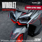 Hayaidesu Winglet Bawah Aerox ALPHA (Turbo/Standard/Cybercity) - Steel Material High Quality