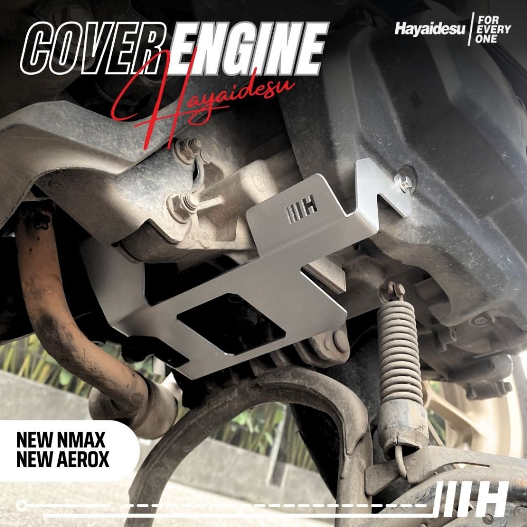 Hayaidesu ENGINE COVER Pelindung Bawah Mesin Motor Yamaha New NMAX & New AEROX