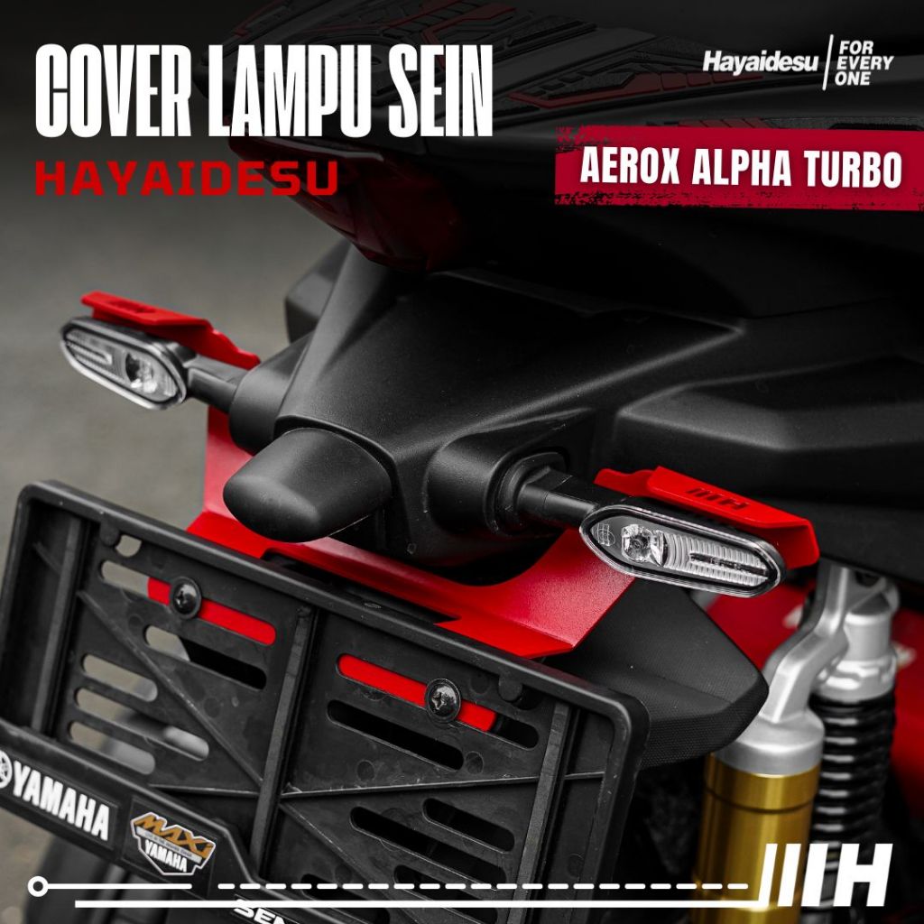 Hayaidesu Cover Pelindung Lampu Sein Belakang AEROX ALPHA Turbo/Standard/Cybercity