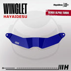 Hayaidesu Winglet Bawah Aerox ALPHA (Turbo/Standard/Cybercity) - Steel Material High Quality