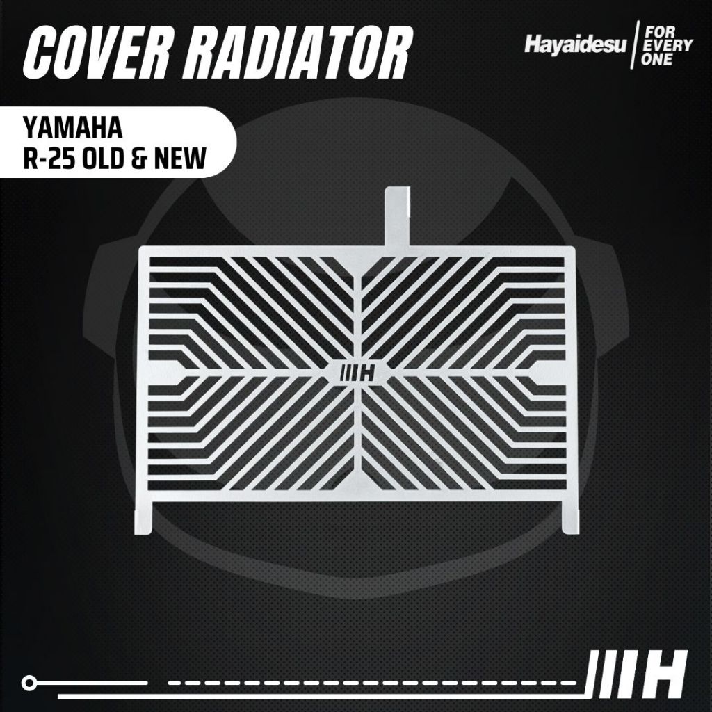 HAYAIDESU RADIATOR COVER YAMAHA R-25 OLD & NEW