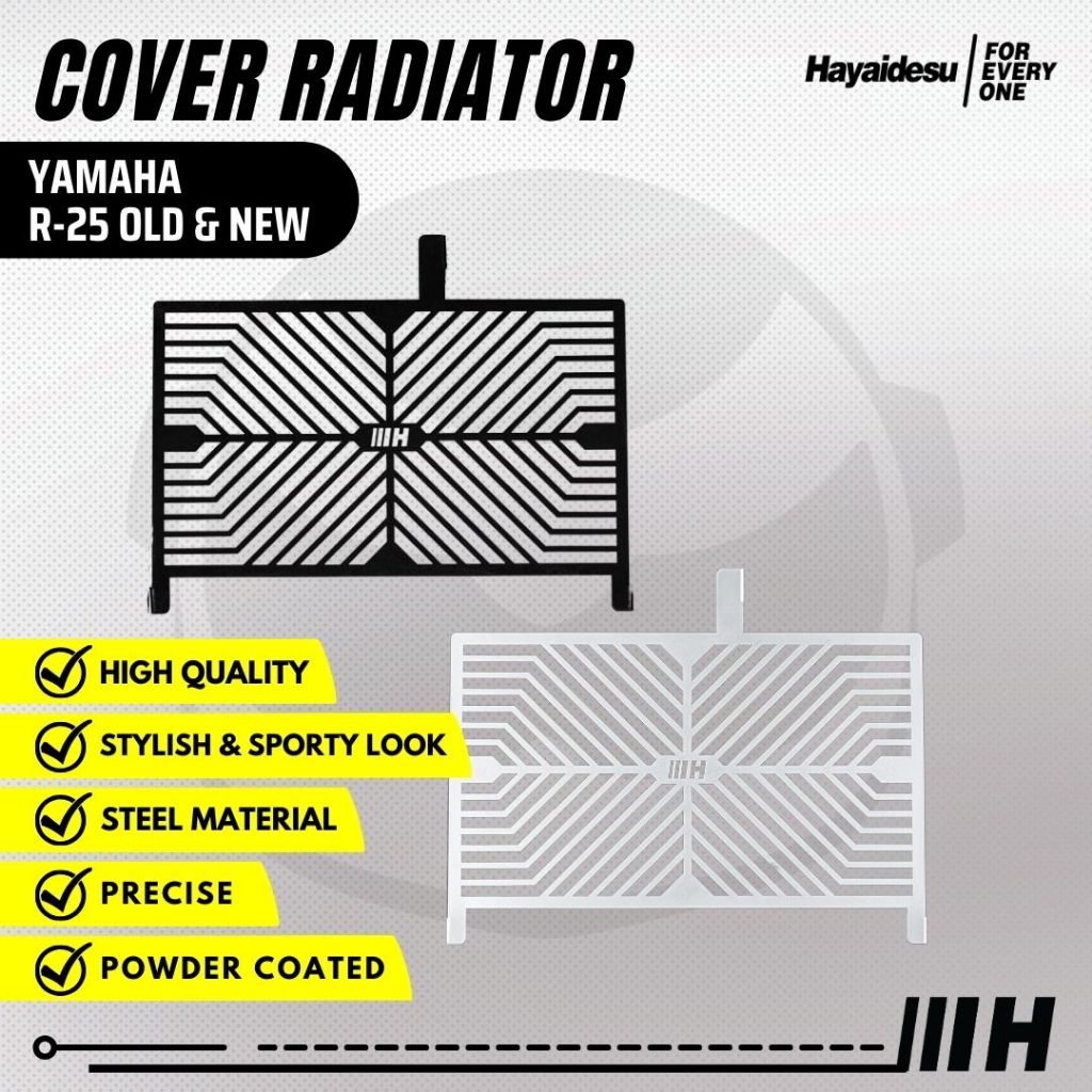 HAYAIDESU RADIATOR COVER YAMAHA R-25 OLD & NEW