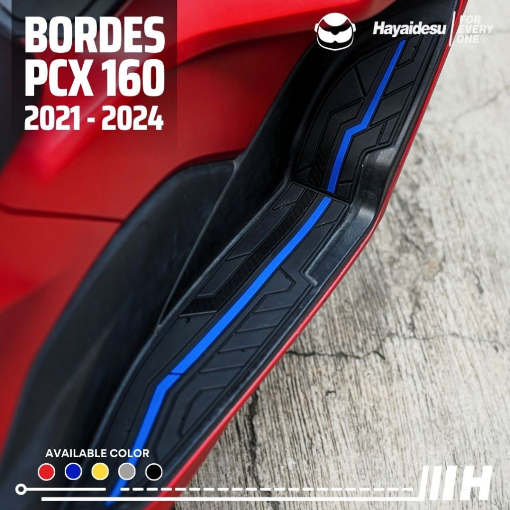 Hayaidesu Floor Step Boardrest Karpet Motor PCX 160 (2021-2024) Bordes -  Premium Quality