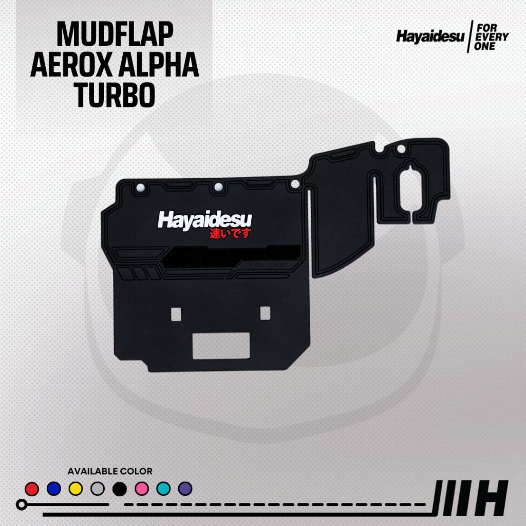 Hayaidesu Mudflap Yamaha AEROX ALPHA TURBO Penahan Lumpur - Premium Quality