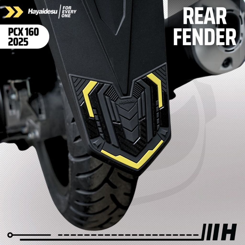 Hayaidesu Honda PCX 160 2025 (CBS/ABS/RoadSync) Body Protector Rear Fender Cover