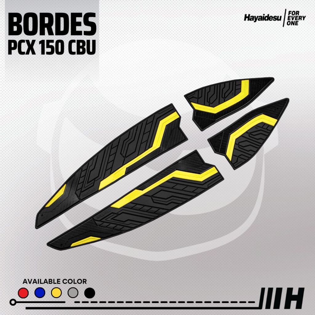 Hayaidesu Floor Step Boardrest Karpet Motor PCX 150 CBU Thailand / Vietnam LED 2012-2017 Bordes - Premium Quality